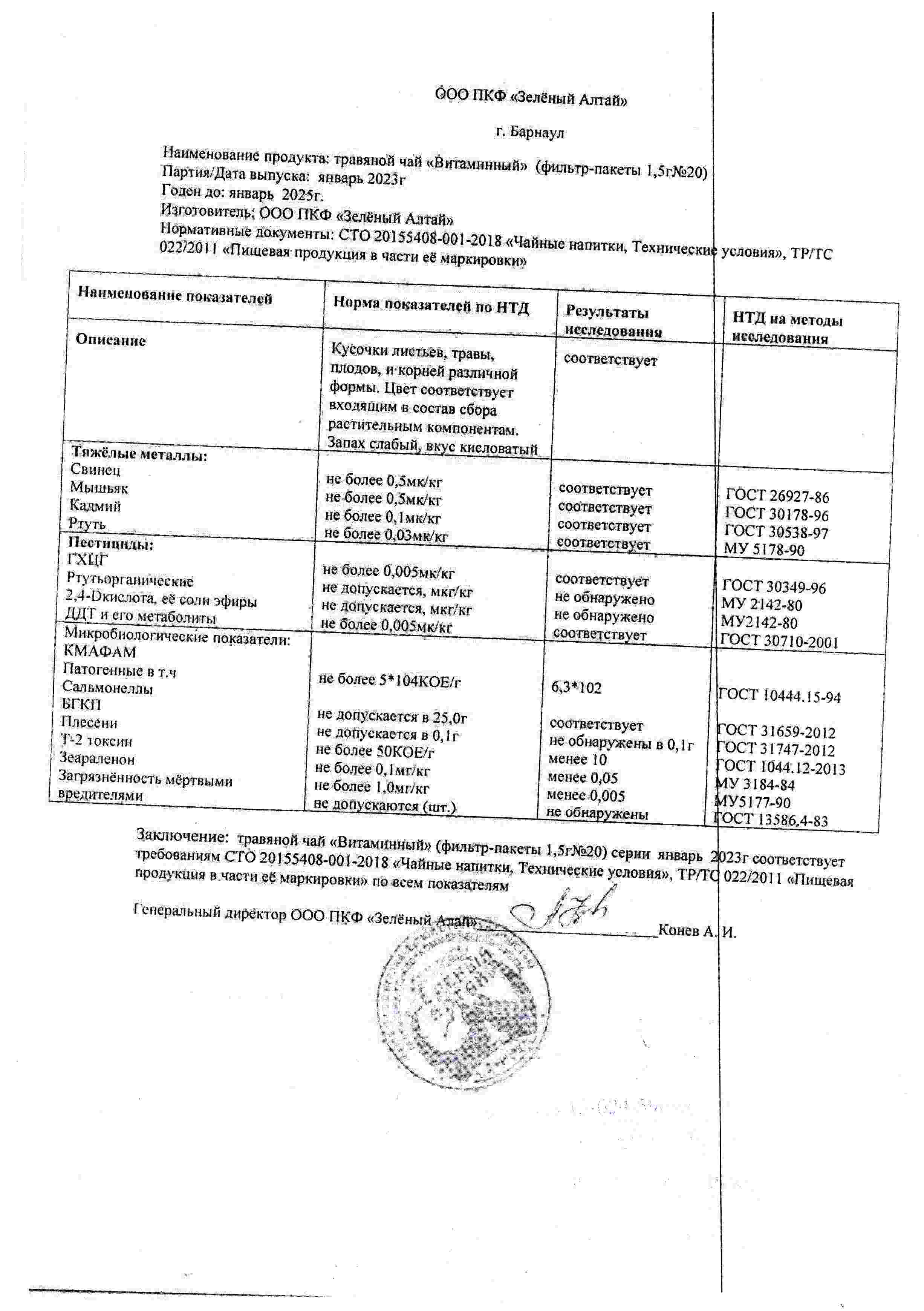 Паспорт №012023